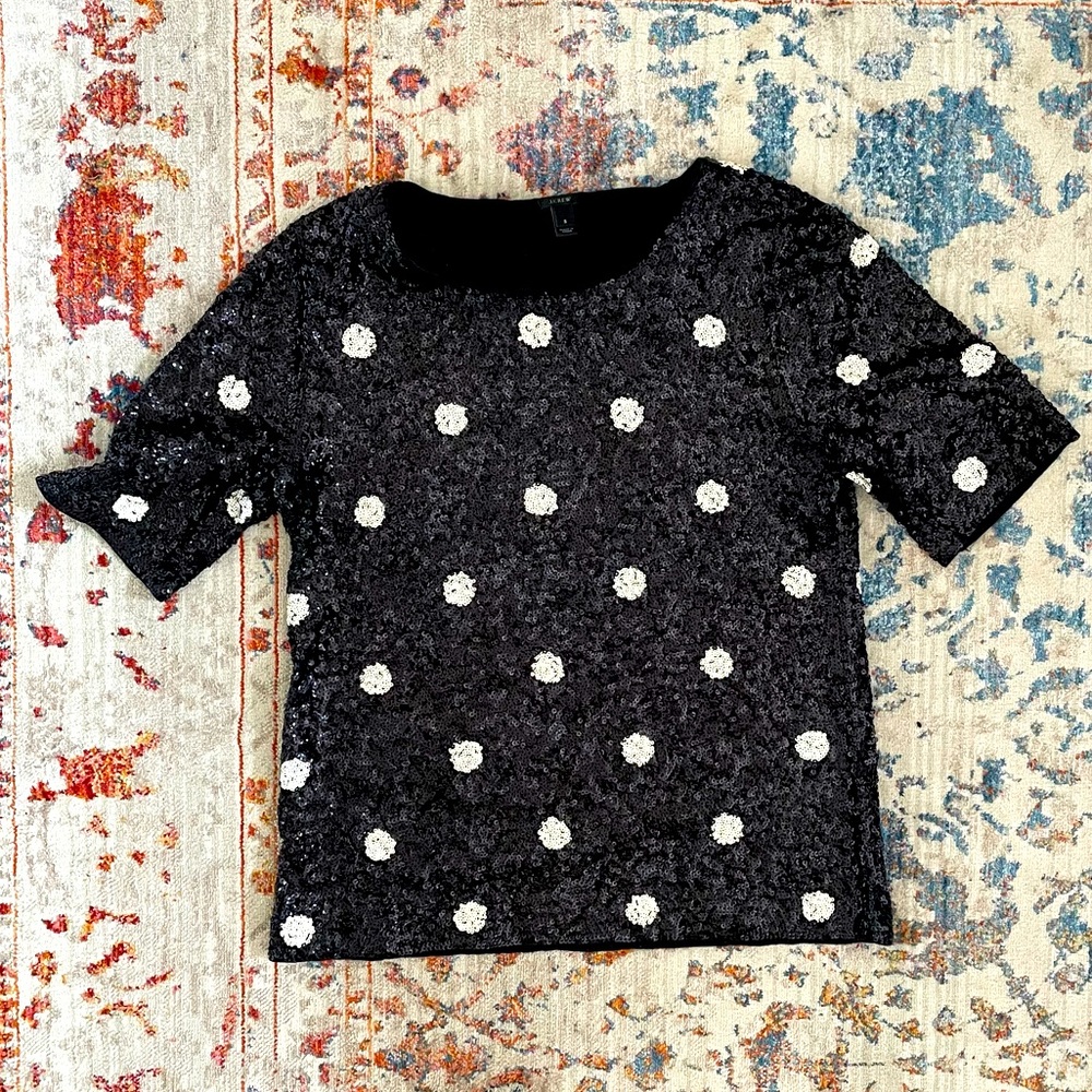 JCrew Sequin Top